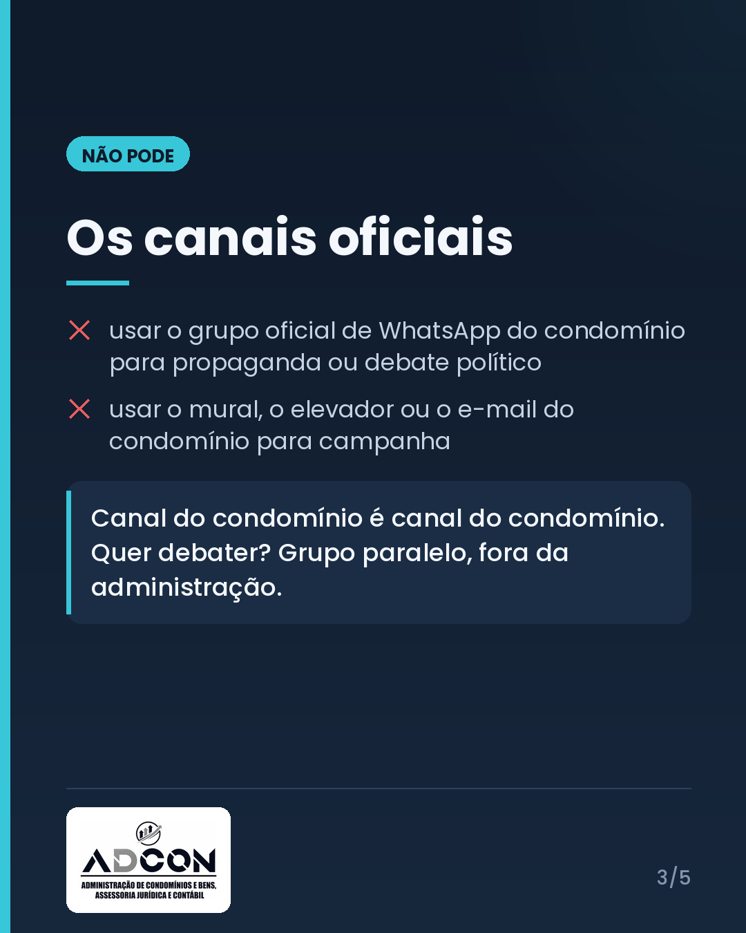 Eleições 2026 no condomínio: o que pode e o que não pode — card 3