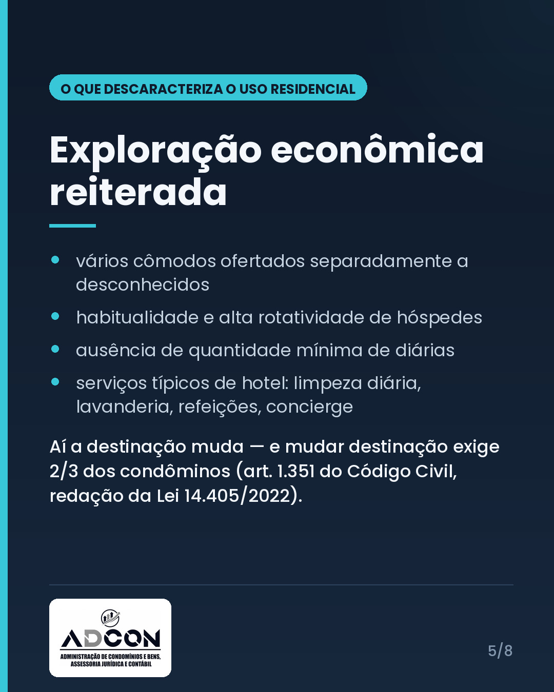 STJ suspende todas as ações sobre aluguel por temporada em condomínio: o que muda (e o que não muda) — card 5