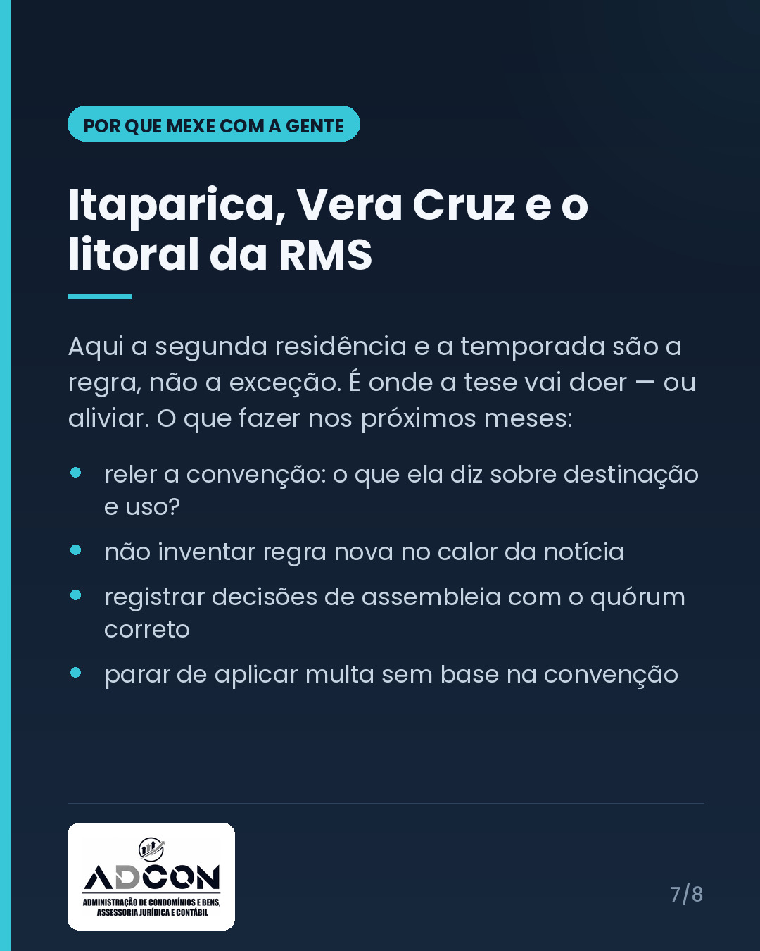 STJ suspende todas as ações sobre aluguel por temporada em condomínio: o que muda (e o que não muda) — card 7